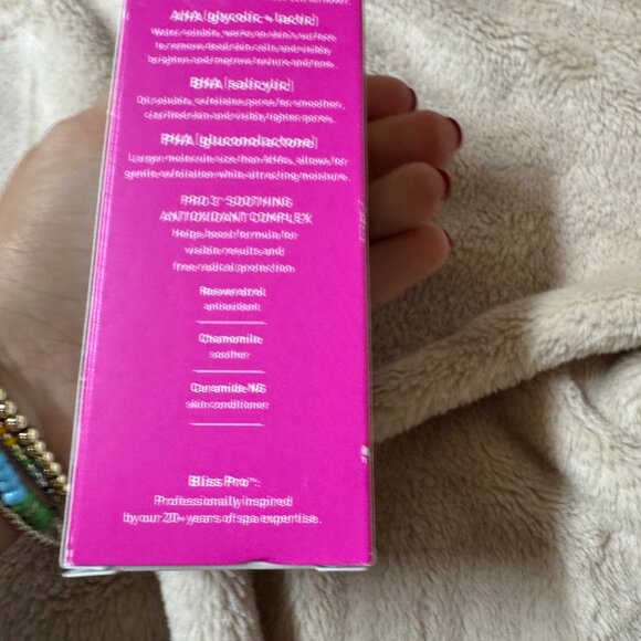 Bliss Pro 11.8% AHA, BHA, PHA Liquid Exfoliant 4 fl oz. NEW WITH BOX - Picture 5 of 9